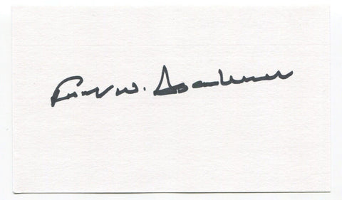 Robert W. Aschenbrener Signed 3x5 Index Card Autographed Ace Fighter Pilot