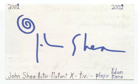 John Shea Signed 3x5 Index Card Autographed Signature Actor Mutant X