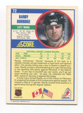 1990 Score Randy Burridge Signed Card Hockey NHL Autograph AUTO #72