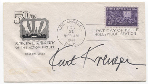 Kurt Kreuger Signed FDC First Day Cover Autographed Signature Actor