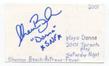 Shannon Beach Signed 3x5 Index Card Autographed Actress Glee Rent