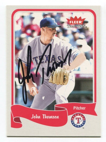 2004 Fleer John Thomson Signed Card Baseball MLB Autographed AUTO #204