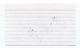 Tom Wrigglesworth Signed 3x5 Index Card Autographed Signature Comedian Comic