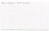 Dennis Higgins Signed 3x5 Index Card Autographed Baseball Washington Senators