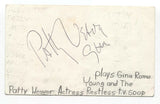 Peter Noone and Patty Weaver Signed 3x5 Index Card Autographed Herman's Hermits