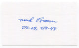 Mark Brown Signed 3x5 Index Card Autographed Nasa Astronaut STS-28 STS-48