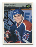 1993 Classic Pro Prospects Roman Oksiuta Signed Card Hockey Autograph AUTO #11