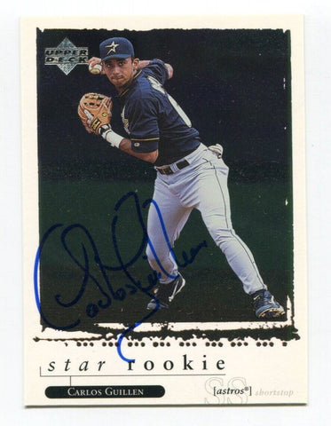 1998 Upper Deck Carlos Guillen Signed Baseball Card RC Autographed AUTO #559
