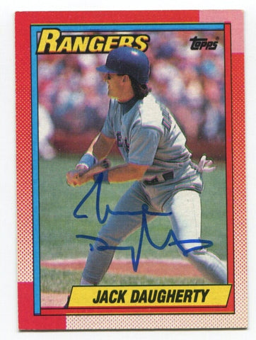 1990 Topps Jack Daugherty Signed Card MLB Baseball Autographed #52