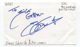 Dean Edwards Signed 3x5 Index Card Autographed Signature Actor Comedian SNL