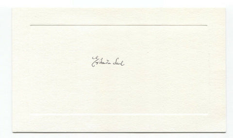 George Brandon Saul Signed Card Autographed Signature Author Writer Composer