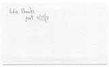 Edie Rhoads Signed 3x5 Index Card Autographed Author Poet Poetry