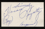 Horace Royalty Signed Card  Autographed Orchestra AUTO Signature Organist