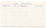 Pete Mikkelsen Signed 3x5 Index Card Autographed MLB Baseball New York Yankees