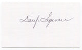 Daryl Spencer Signed 3x5 Index Card Autographed Baseball New York Giants