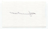Joe Cunningham Signed 3x5 Index Card Baseball Autographed Signature