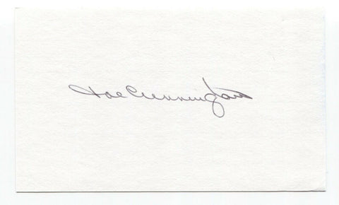 Joe Cunningham Signed 3x5 Index Card Baseball Autographed Signature