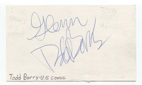 Todd Barry Signed 3x5 Index Card Autographed Signature Comedian Comic Actor