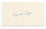 Clete Boyer Signed 3x5 Index Card Autographed Baseball MLB New York Yankees