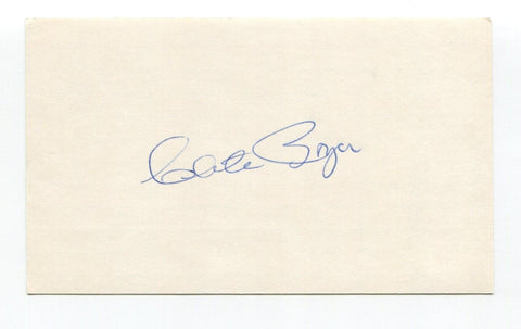 Clete Boyer Signed 3x5 Index Card Autographed Baseball MLB New York Yankees