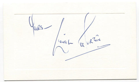 Lionel Murton Signed Card Autographed Signature Actor