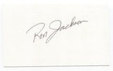 Ron Jackson Signed 3x5 Index Card Baseball Autographed Chicago White Sox