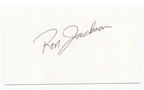 Ron Jackson Signed 3x5 Index Card Baseball Autographed Chicago White Sox