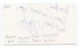 Angela Vint Signed 3x5 Index Card Autographed Signature Actress Traders
