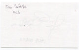 Jim Bethke Signed 3x5 Index Card Autographed Signature New York Mets Baseball