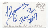 Kurt Browning Signed 3x5 Index Card Autographed Signature Figuring Skating