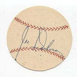 Joe Dobson Signed Paper Baseball Autographed Signature Boston Red Sox