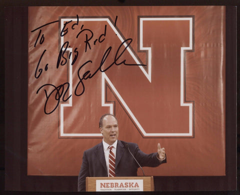 Doc Sadler Signed 8x10 Photo College NCAA Football Coach Autograph Nebraska