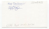 Cliff Boyd Signed 3x5 Index Card Autographed Signature Slowburn