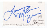 Lauren Molina Signed 3x5 Index Card Autographed Actress Sweeney Todd