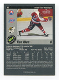 1993 Classic Pro Prospects Ken Klee Signed Card Hockey Autograph AUTO #82