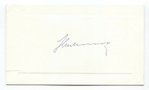 Pierre Pflimlin Signed Card Autographed Signature Prime Minister of France