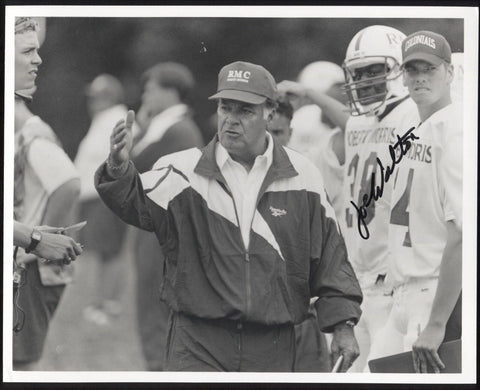Joe Walton Signed 8x10 Photo College NCAA Football Coach Autographed