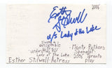 Esther Stilwell Signed 3x5 Index Card Autographed Actress Cats Spamalot