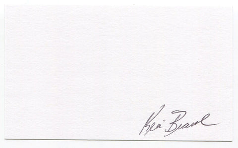 Kevin Bearse 3x5 Index Card Autographed Signature Cleveland Indians