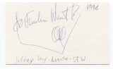 Jefery Levy Signed 3x5 Index Card Autographed Signature Director Writer