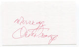 Murray Armstrong 3x5 Index Card Autographed Signature Regina Pats NHL