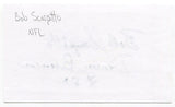 Bob Scarpitto Signed 3x5 Index Card Autographed NFL Football Denver Broncos