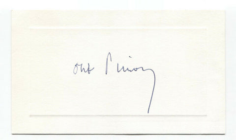 Antoine Pinay Signed Card Autographed Signature France Prime Minister