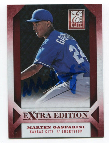 2013 Elite Extra Edition Marten Gasparini Signed Card Baseball Autographed #22