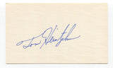 Tom Heintzelman Signed 3x5 Index Card Autographed MLB Baseball Cardinals