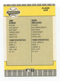 1989 Fleer Prospects Jim Corsi Signed Card Baseball Autographed MLB AUTO #649
