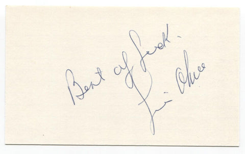 Luis Olmo Signed 3x5 Index Card Baseball Autographed Brooklyn Dodgers Debut 1943