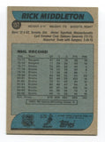 1986 Topps Rick Middleton Signed Card Hockey NHL AUTO #157 Boston Bruins