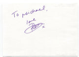 Phoebe Fox Signed Page Autographed Signature Inscribed "To Mike"