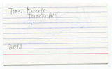 Tomas Kaberle Signed 3x5 Index Card Autographed NFL Hockey Maple Leafs